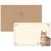 【グリーティングカード】たけいみき mondo メッセージカード＆封筒 5枚セット トラネコ TABBY CAT