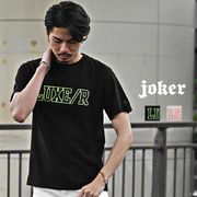 【Tシャツアイテム】ネオンロゴプリントクルーネックTシャツ／joker