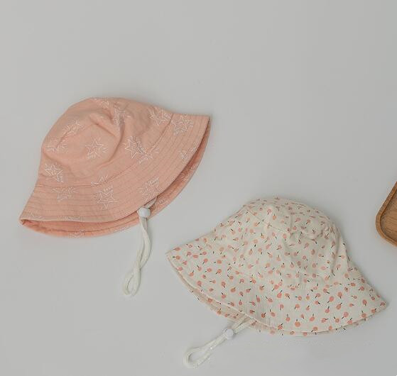 赤ちゃんの帽子の小さい花の漁師の帽子 ファッション コットンUVカット フィッシャーマン