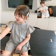 夏新作　半袖　刺繍ワンピース　キッズ　可愛い　女の子　子供服　ファッション