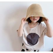 2022春夏新作  キッズ服  トップス   かわいい  半袖   Tシャツ   韓国ファッション  韓国子供服  2色