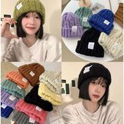 韓国ファッション  秋冬  暖か  ニット  ハット  男女兼用   ニット帽  冬帽  帽子