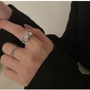 韓国風   男女兼用   高級感   リング  アクセサリー   指輪   ファッション   開口指輪