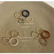 韓国風   リング  アクセサリー   指輪   復古   デザイン   手飾り    4点セット