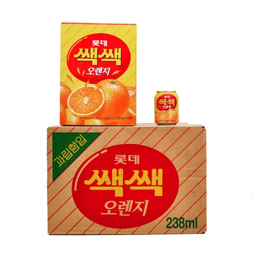 【韓国】新商品    ロッテ　セクセクオレンジ  缶  238ml