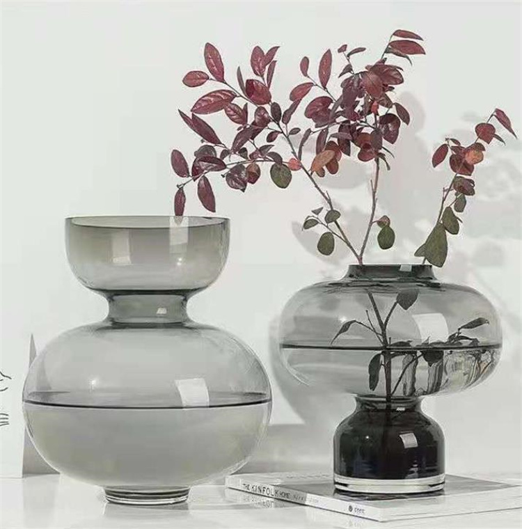 安価な！激安セール ガラス花瓶 装飾 水耕栽培 フラワーアレンジメント リビングルーム 丸瓢箪