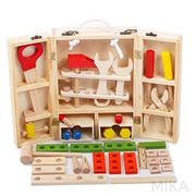INS 男の子のおもちゃ 積み木 知育玩具 で おままごと  赤ちゃん も安心 かじれる 収納BOX付き