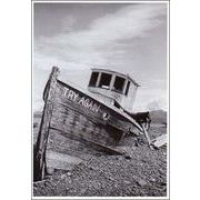 ポストカード モノクロ写真「船、もう一度」