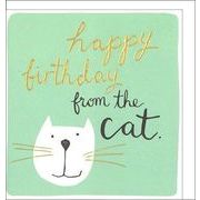 グリーティングカード 誕生日/バースデー「猫からのお祝い」