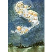 ポストカード アート ウェーバー「月は金色の星を輝かせながら昇る」名画 郵便はがき