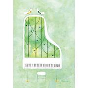 ポストカード イラスト 山田和明「あいまいな言葉」絵本作家 水彩画 メッセージカード