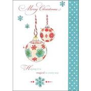 グリーティングカード クリスマス「丸い飾り」メッセージカード