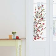 ウィンドウステッカーL（ステッカータイプ）「梅」窓ガラス 透明シート 木 花 植物
