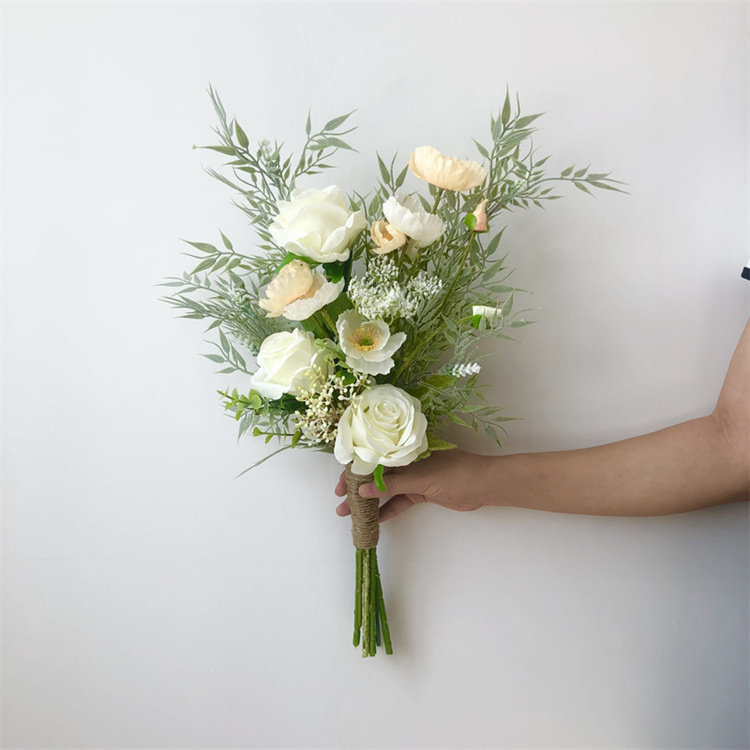 いまだけの限定特価中 早い者勝ち シミュレーション花 ロケ 小道具 小さな新鮮 花を持って 花嫁 結婚式