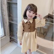 大人気　韓国子供服   韓国ファッション　リボンワンピース　フリル 可愛い　子供服　キッズ　2色