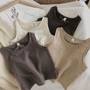 【2022夏服】韓国風子供服 ベビー服 　男女兼用　おしゃれ　ノースリーブ　トップス　Tシャツ