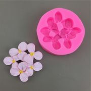 激安 アロマキャンドル DIY素材 石膏粘土 シリコンモールド プリン 手作りゴム型 クローバー花
