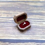 木製ジュエリーケース ウッドケース 指輪ケース ギフト プレゼント ボックス 雑貨