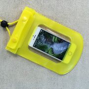 2層発光PVC防雨バッグ、防水ハンギングネックは携帯電話の画面に触れることができます、電話ケース