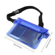 透明防水ファニーパック、アウトドアスポーツ水泳防水PVCバッグ、防水布製電話バッグ