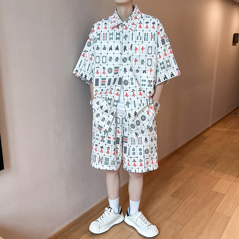 セットアップ 上下セット シャツ ハーフパンツ ボトムス 半袖
