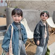 韓国子供服　デニムジャケット　トップス　キッズコート　長袖　レジャー　Gジャン　カジュアル