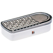 KN おろし器 ホワイト K-394 レック LEC 吸盤 固定 料理 薬味 時短 楽 便利 安全 簡単 水切り 使いやすい