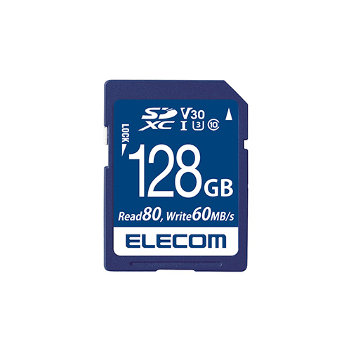 エレコム SDXCカード/データ復旧サービス付/ビデオスピードクラス対応/UHS-I U3