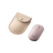 エレコム BlueLEDマウス/薄型/Bluetooth対応/4ボタン/ポーチ付/ピンク