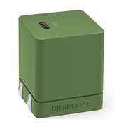 デジフォース Cube キューブ型PD充電器 20W 1C オリーブグリーン D0037O