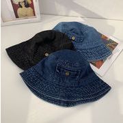 バケットハット　レディース　帽子　韓国ファッション　秋　デニム帽子