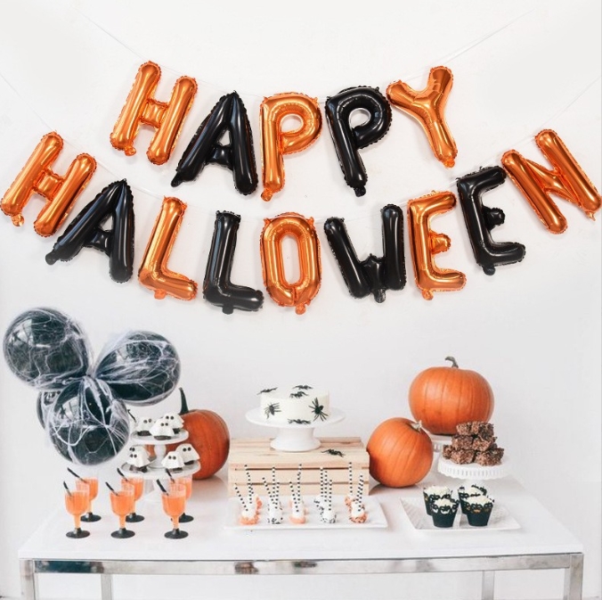 Happy Halloween 装飾  ハロウィン バルーン 風船 飾り付け 飾りセット  ガーランド  パーティー イベント