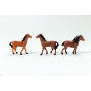 ジオラマ模型 馬 1/100 10個組 55603