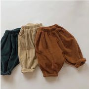 秋　子供服　パンツ　ズボン　キッズ　全3色　80-130　コーデュロイ　韓国ファッション
