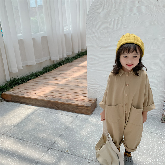 秋 韓国風子供服 キーズ 女の子 ベビー　カジュアル　オーバーオール オールインワン 連体服