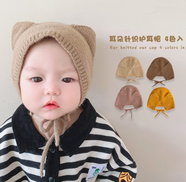 2022秋冬新作 キッズ帽  韓国子供服  　ハット  可愛い    暖かい帽子    韓国ファッション   4色