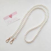 ロングパール チェーン ストラップ   iPhoneスマホショルダー  斜め掛け ★バッグショルダーストラップ
