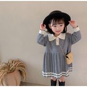 2022秋冬新作  かわいい 韓国子供服   ワンピース  子供服 長袖  キッズ   ワンピース  2色  90-120CM