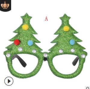 クリスマス飾り　装飾品　クリスマスの眼鏡、大人、子供　かわいいクリスマスメガネ