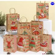 手提げ袋 ギフトバッグ 贈り物 クリスマスバッグ 包装 プレゼント 紙袋 8色展開 3サイズ