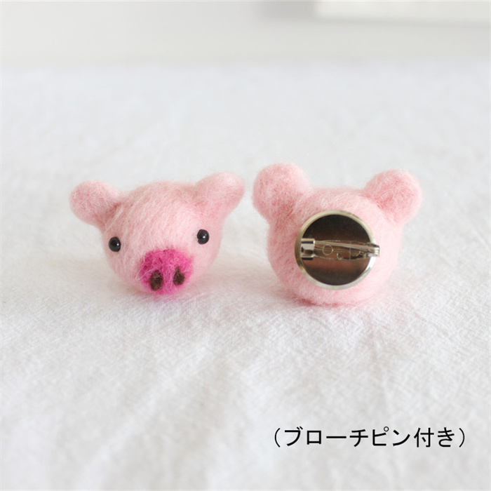 ハンドメイド イノシシ ブローチ - その他