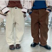 【秋冬新発売】韓国風 子供用 オシャレ ロングパンツ パンツ ズボン 男の子 裏起毛