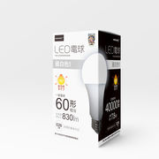 HIDISC　LED電球　一般電球60W形相当　昼白色  HDLED60W5000K