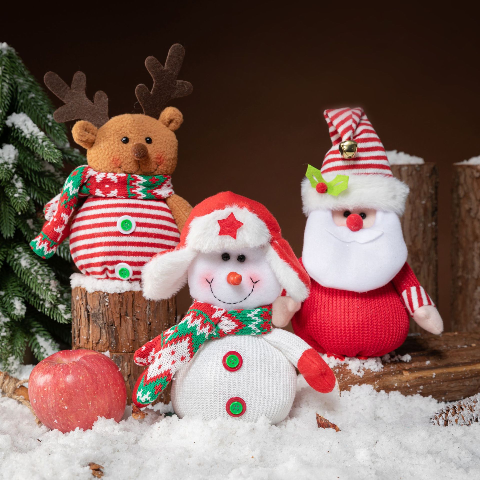 新品★クリスマスサンタさん　ぬいぐるみサンタクロース 人形 店飾り トナカイ クリスマス