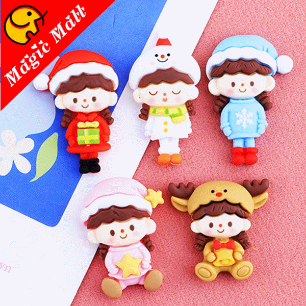 ◆6000円以上購入送料無料◆ハンドメイド用 クリスマス 樹脂製 キャラクター