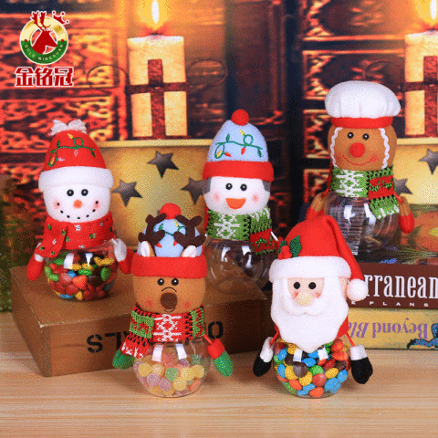 新品★クリスマスお祝い飾り  小さな飾り★キャンディージャー  子供の小さな贈り物★雰囲気の小道具