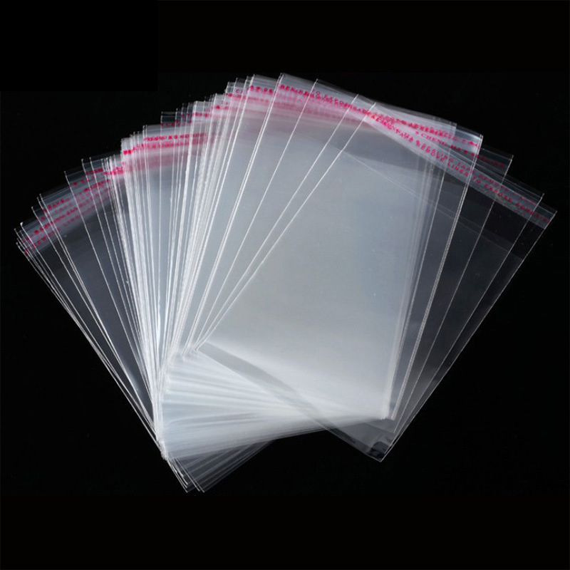 OPP袋 粘着シール付きOPP袋 テープ付 手芸クラフト ラッピング梱包透明素材 100枚入