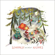 グリーティングカード クリスマス INKSMITH「一休み中のサンタ」 メッセージカード