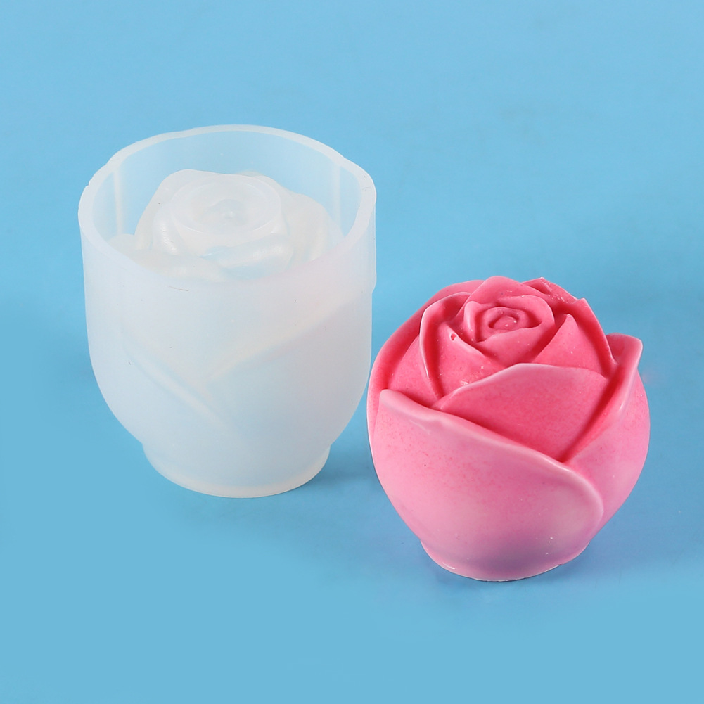 人気 石鹸ローソク アロマキャンドル 素材 蝋燭 シリコンモールド レジン枠 バレンタイン 石膏粘土バラ薔薇