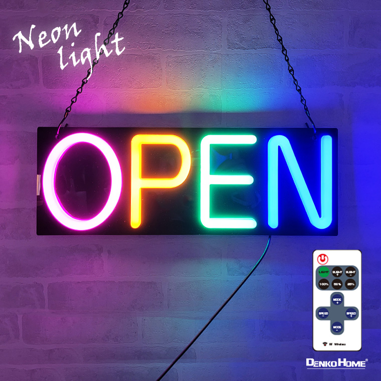 LED ネオンサイン 屋内用 OPEN オープン ネオンライト ネオン管